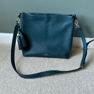 Kate Spade Leather Crossbody Bag Dark Green